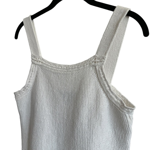 Banana Republic Cropped Sweater Tank, White, Size M - Picture 2 of 6